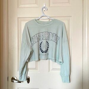 Amsterdam cropped long sleeve shirt